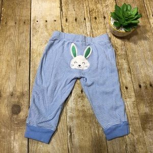 Carter’s Bunny striped pants - 9mos